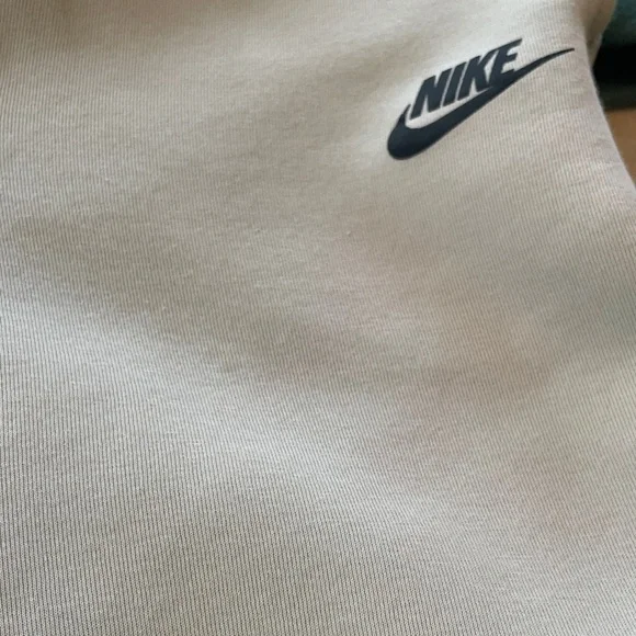 Nike Tech Kids' Shorts in Green and Cream - Picture 2 of 6